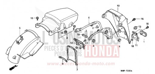 REAR FENDER XL600VX de 1999